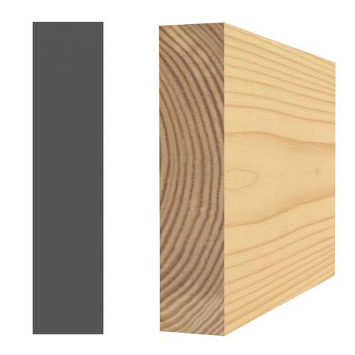 Chambranle en pin jointé 5/8 po x 2 3/4 po x 7 pi