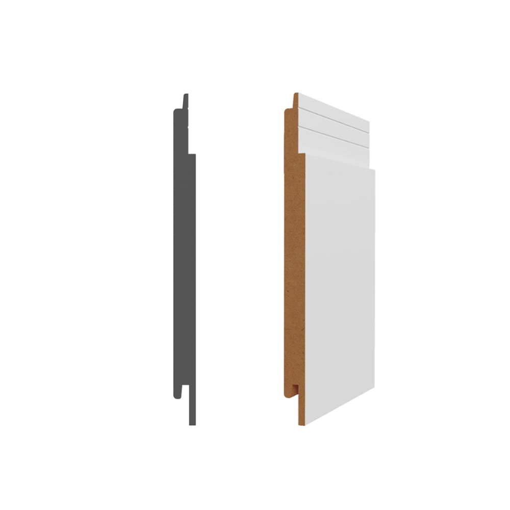 Lambris Shiplap en fibre de bois 3/8&nbsp;po&nbsp;x 5 3/4 po