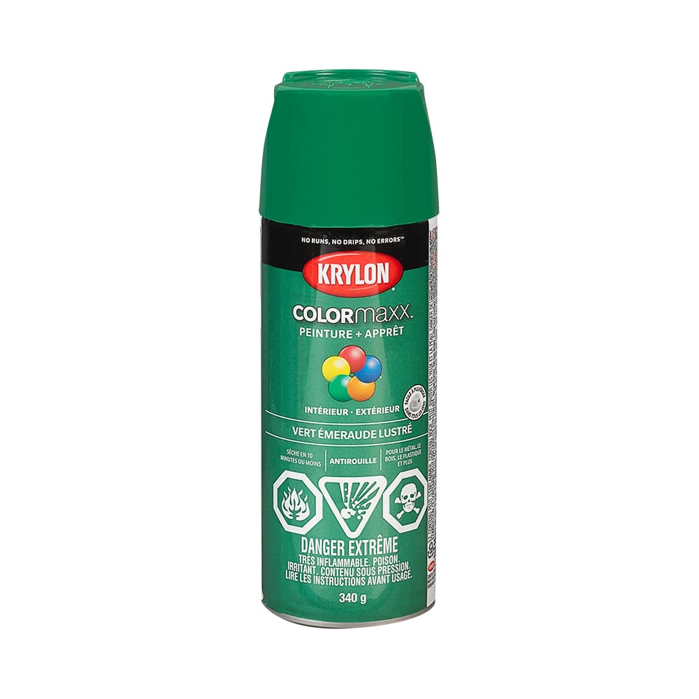 Peinture et apprêt Colormaxx vert émeraude lustré 340 g