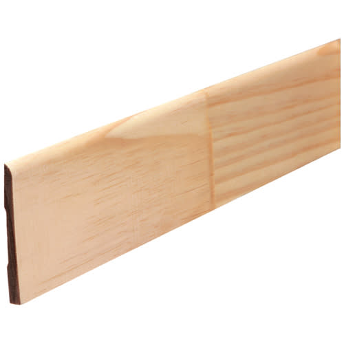 Plinthe unie en pin clair jointé 5/16 po x 3 1/8 po x 8 pi