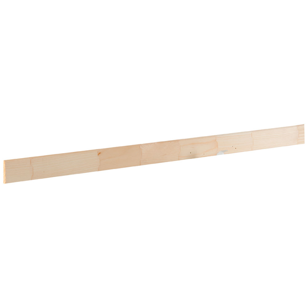Chambranle unie en pin clair jointé 3/8&nbsp;po x 2 1/8 po x 8 pi
