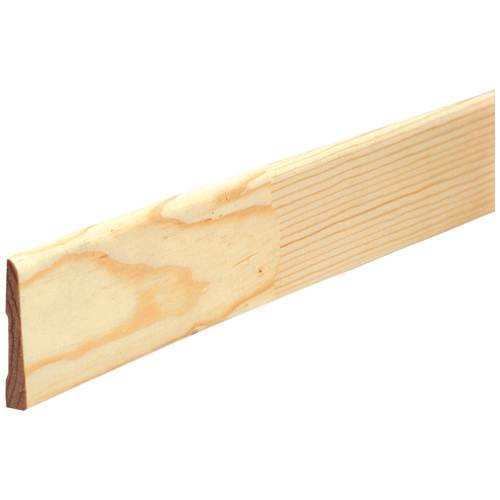 Chambranle uni en pin clair jointé 3/8 po x 2 1/8 po x 7 pi