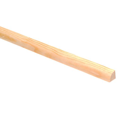 Quart de rond en pin clair jointé 1/2 po x 1/2 po x 8 pi