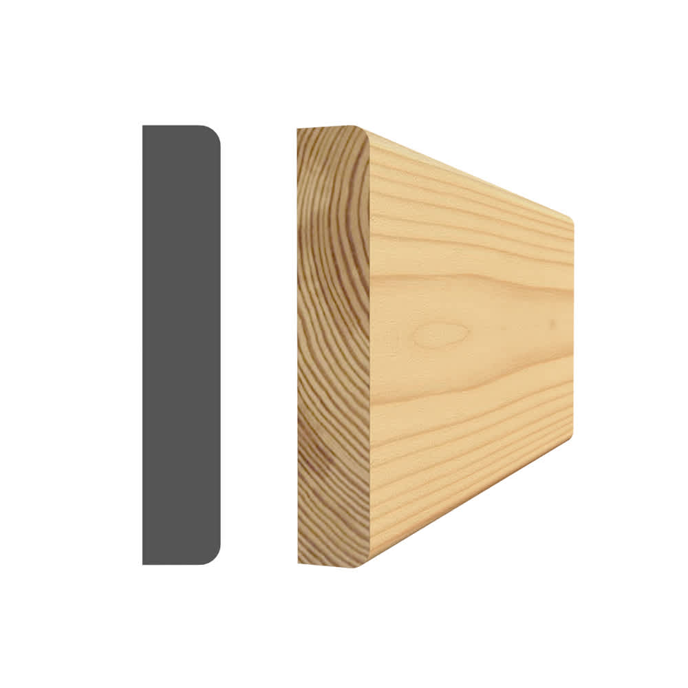 Clear Jointed Pine Joint Cover 5/16 in. x 1 5/8 in. x 8 ft.