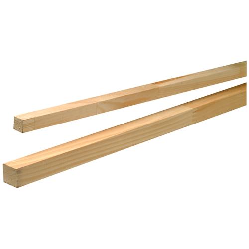 Carré en pin clair jointé 1/2 po x 1/2 po x 8 pi