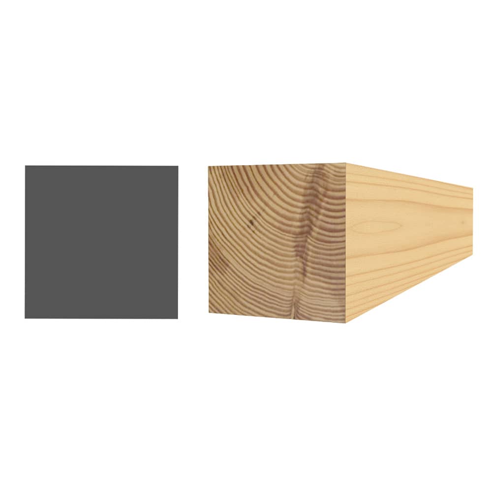 Carré en pin clair jointé 3/4 po x 3/4&nbsp;po&nbsp;x 8 pi