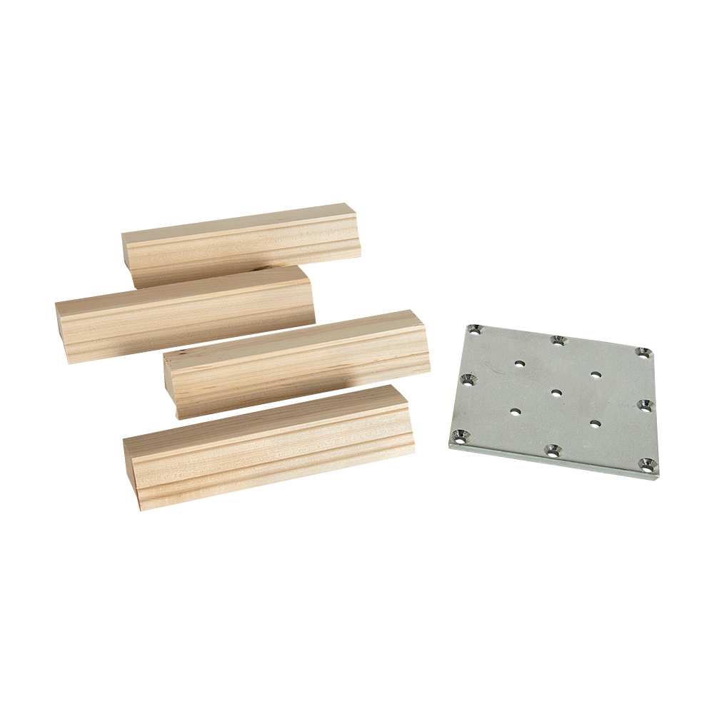 Ensemble de fixation pour poteau de rampe en érable 2 1/2 po à 3 1/2 po