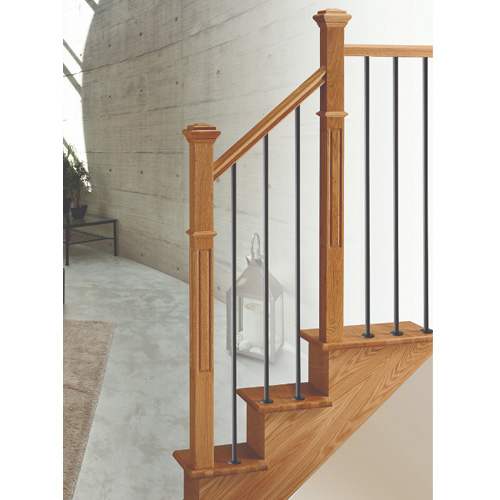 Barreau en fer forgé rond pour rampe 5/8 po x 40 1/2 po