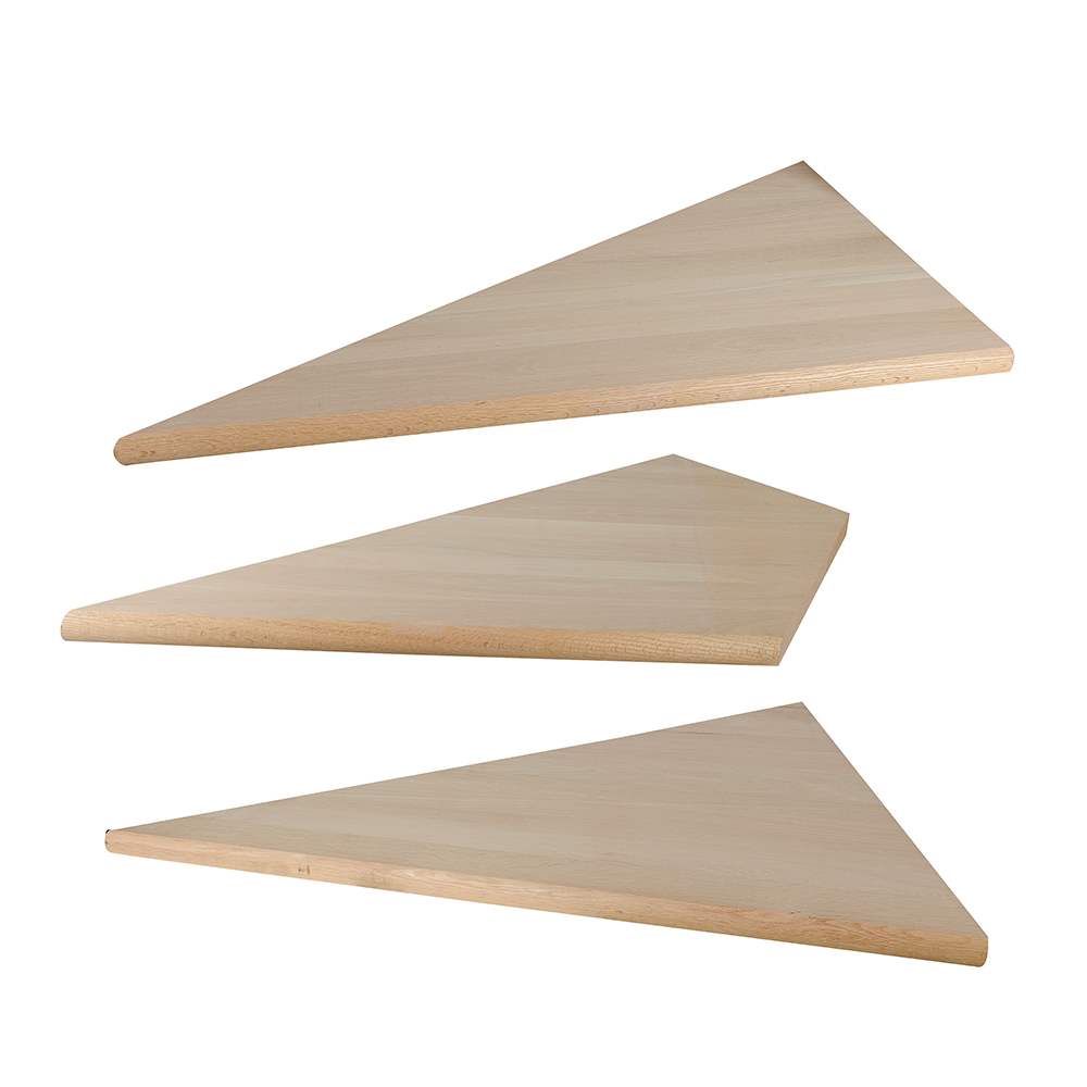 Oak Angled Stair Treads 42 in. L/R