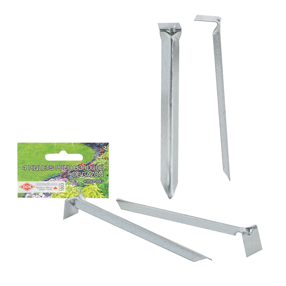 Piquets pour bordure à gazon Pqt/4