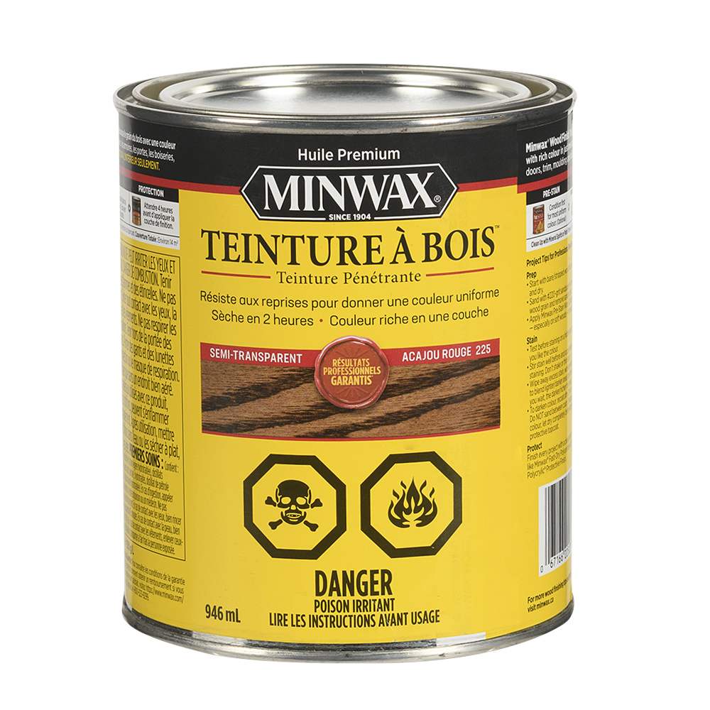 Teinture à l'huile acajou rouge 946 ml