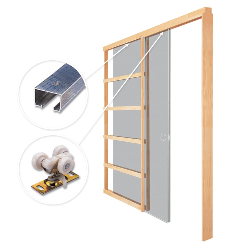 Ensemble pour porte escamotable 24&nbsp;po