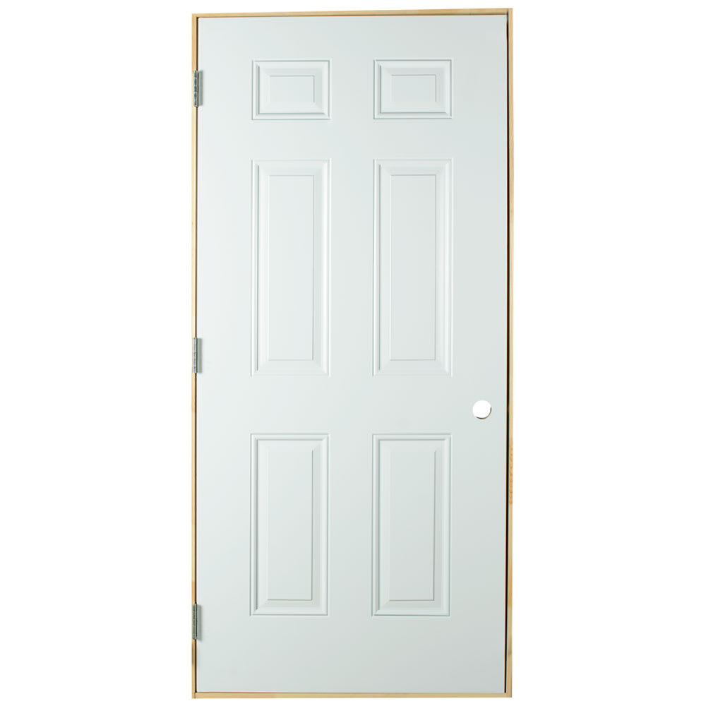 Porte en acier Cabanon 36&nbsp;po gauche