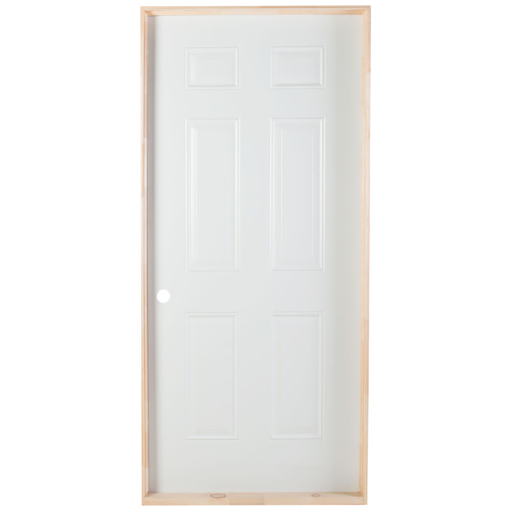 Porte en acier Cabanon 36&nbsp;po gauche