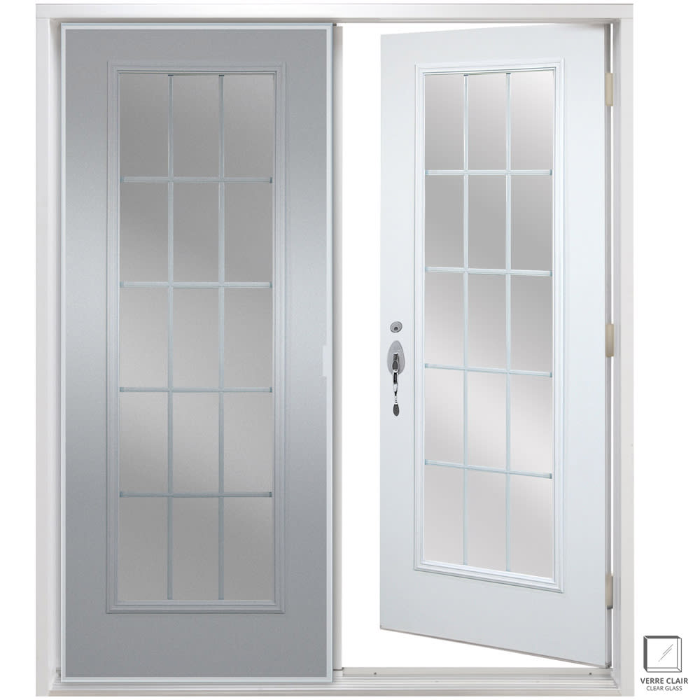 Porte jardin en acier A14CI droite