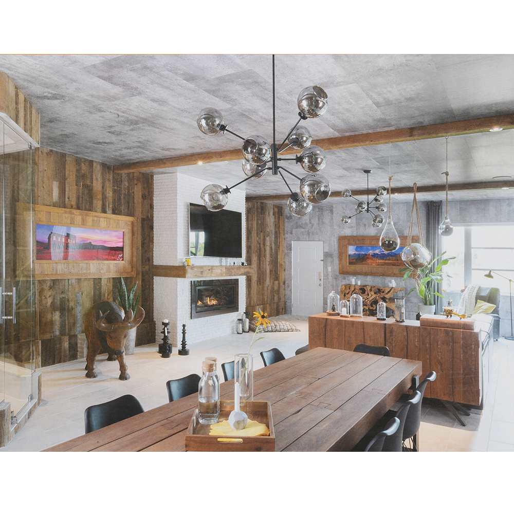 Panneaux décoratifs effet béton