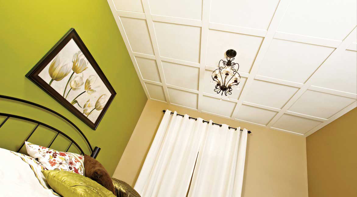 Tuiles pour plafond suspendu Embassy 2&nbsp;pi&nbsp;x&nbsp;2&nbsp;pi Pqt/4