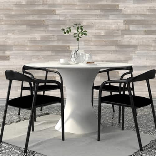 Revêtement mural Ôthentik blanc inox