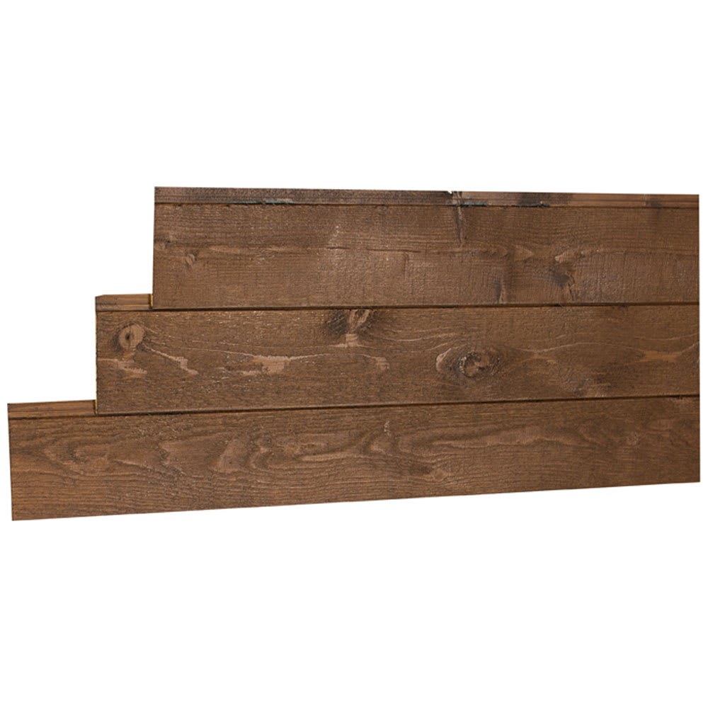 Revêtement de bois Maibec Contemporain Em+ 6&nbsp;po brun muskoka