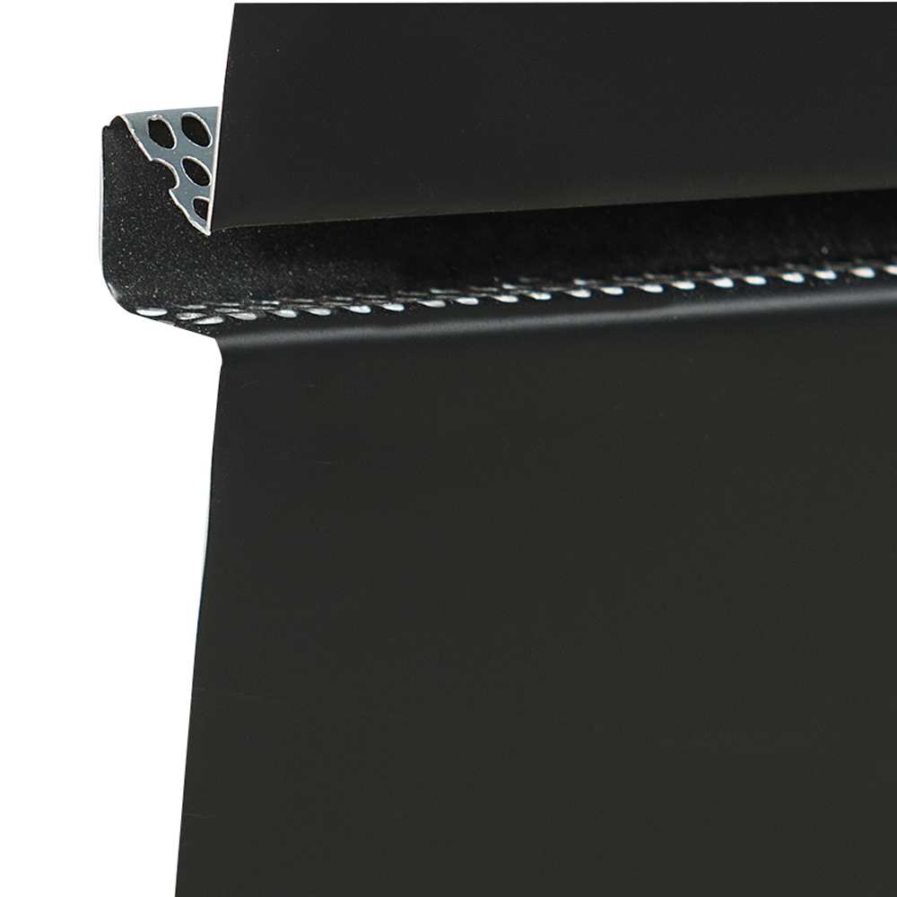 Black Truvent Hidden Vent Aluminum Ventilated Soffit 12 in x 12 ft
