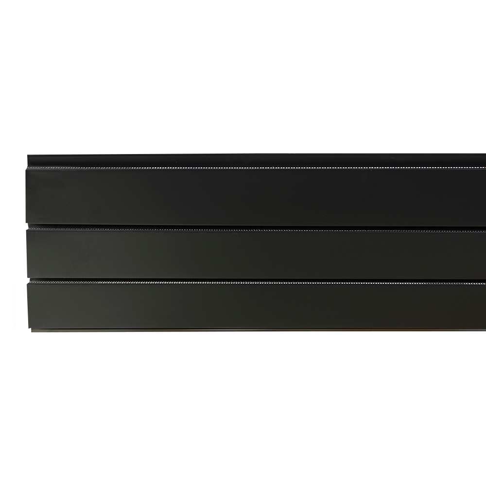 Black Truvent Hidden Vent Aluminum Ventilated Soffit 12 in x 12 ft