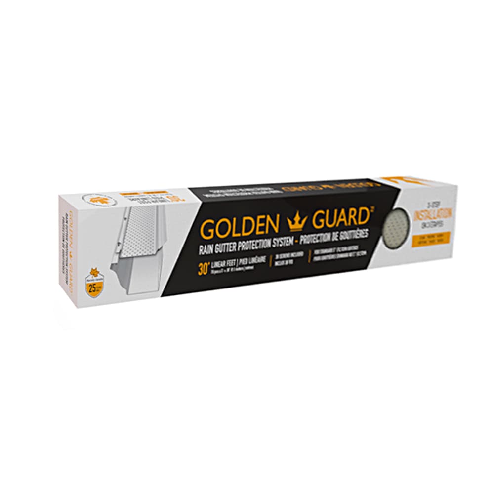 Golden Guard Aluminum Gutter Protector 30 ft.