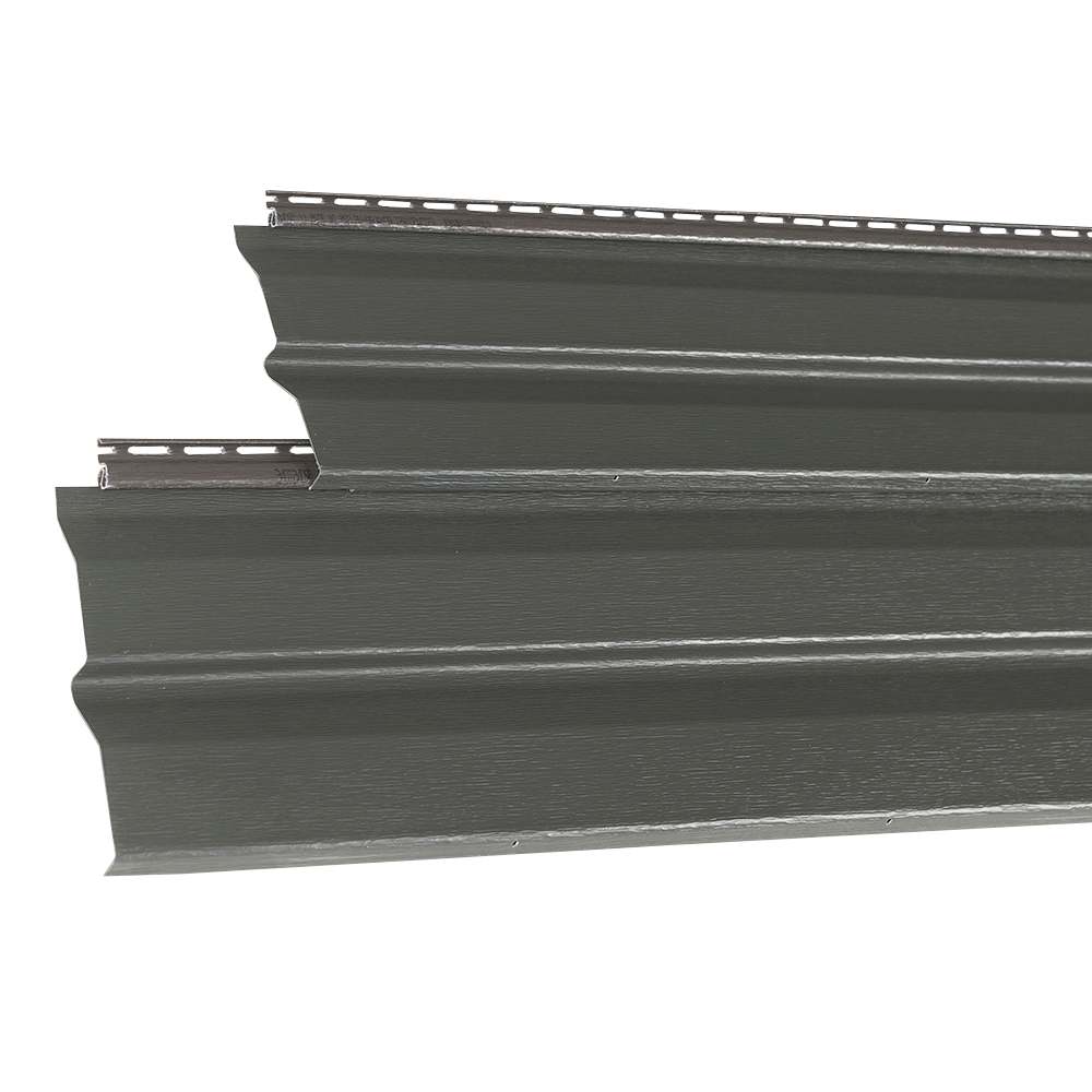 Revêtement de vinyle double&nbsp;4,5 Colonial Gris fer 9&nbsp;po&nbsp;x&nbsp;12&nbsp;pi&nbsp;6&nbsp;po