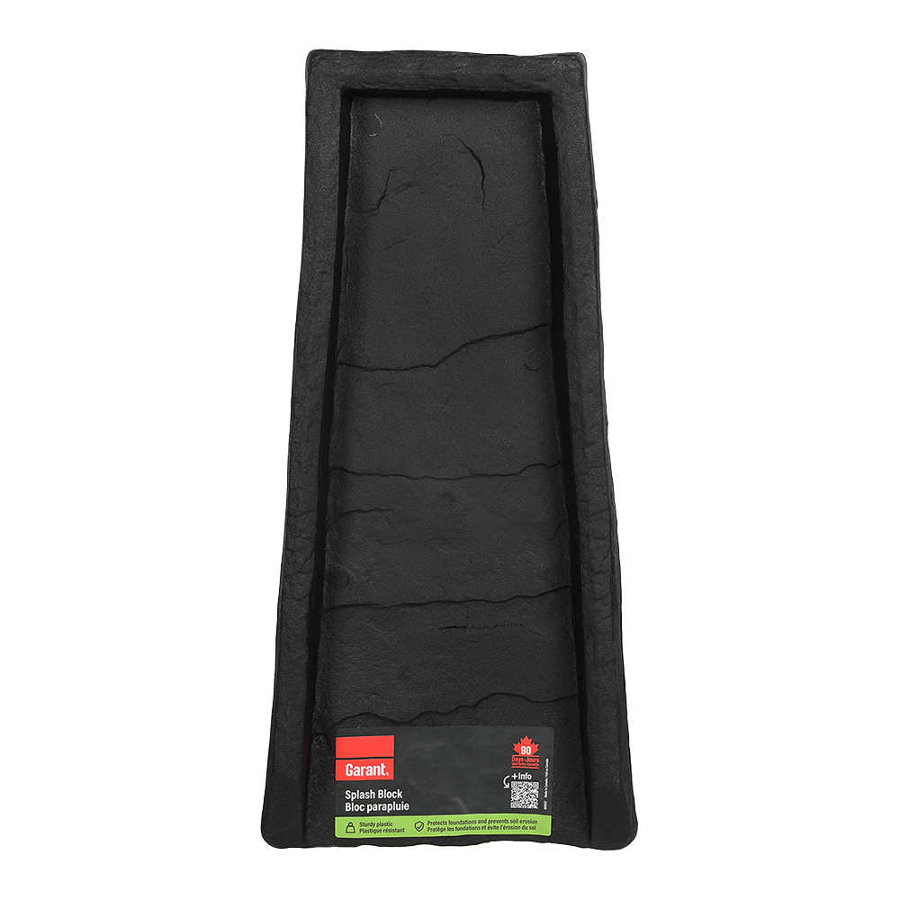 GARANT Downspout Splash Block 22 in. x 10 in. Black