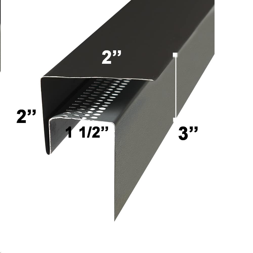 Siding Vent Moulding 10 ft. Black