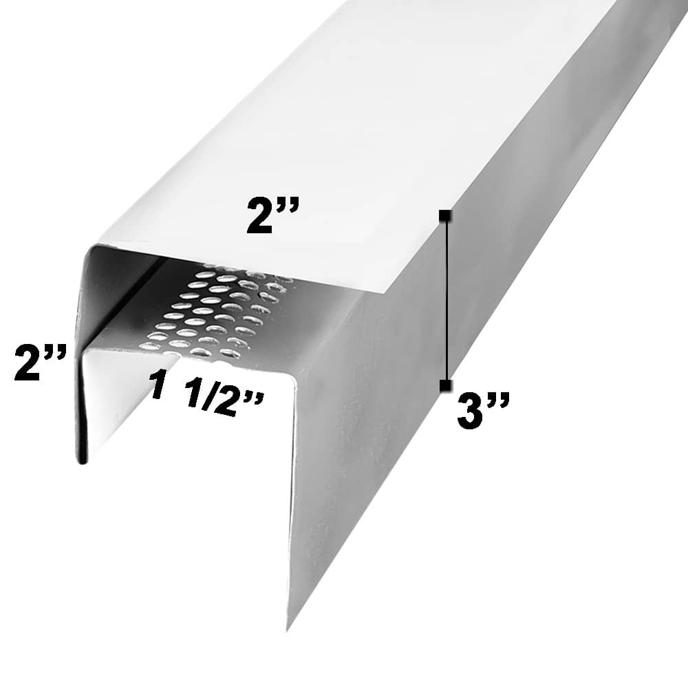 Moulure de ventilation pour revêtement blanche 10 pi
