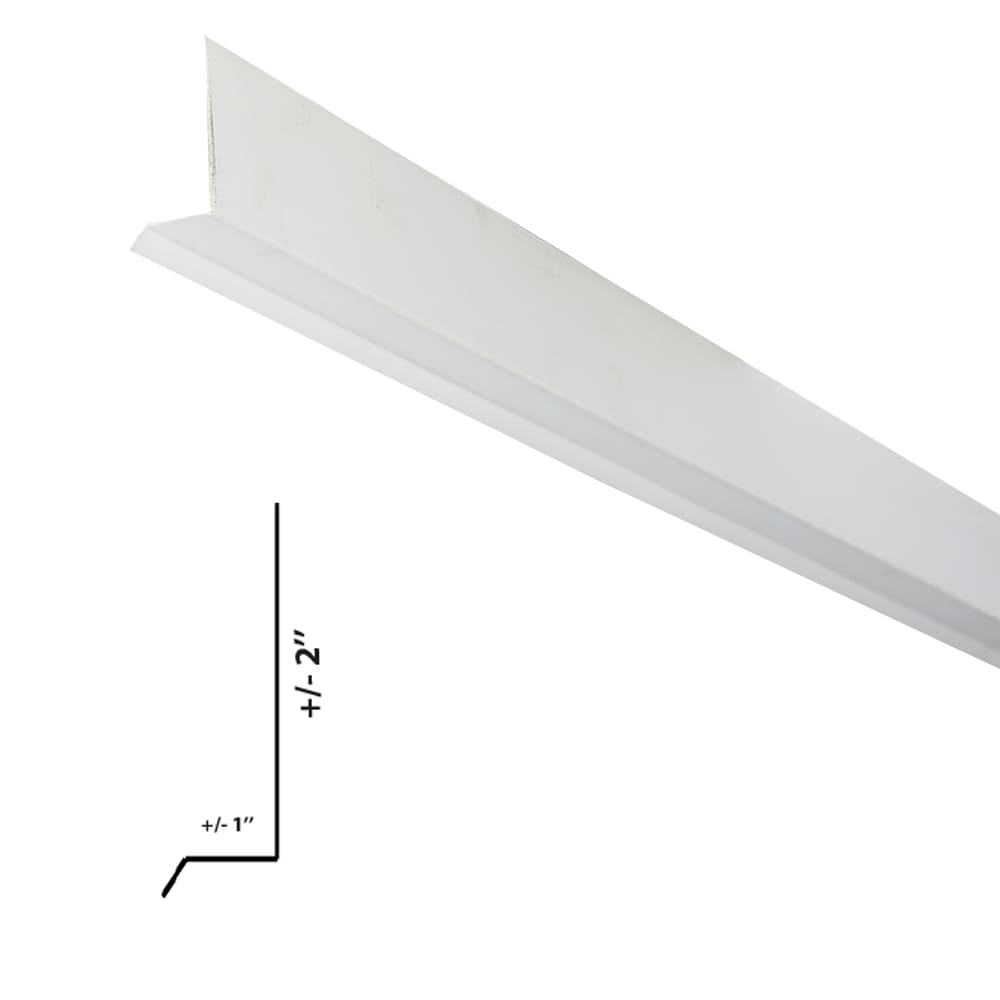 Bande de départ pour panneau mural ondulé Rib blanc 10&nbsp;pi