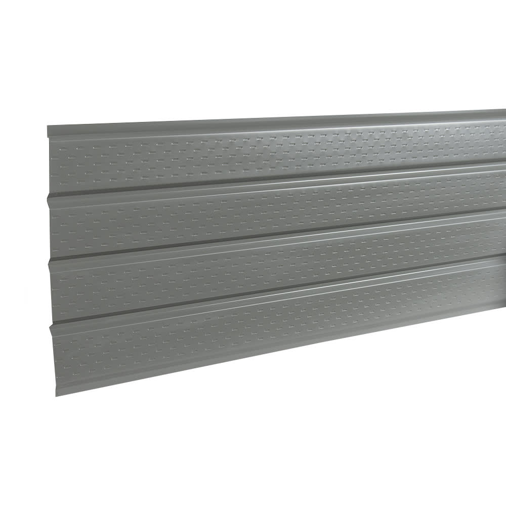 Charcoal Heavy Gauge Aluminum Ventilated Soffit 16 in x 12 ft
