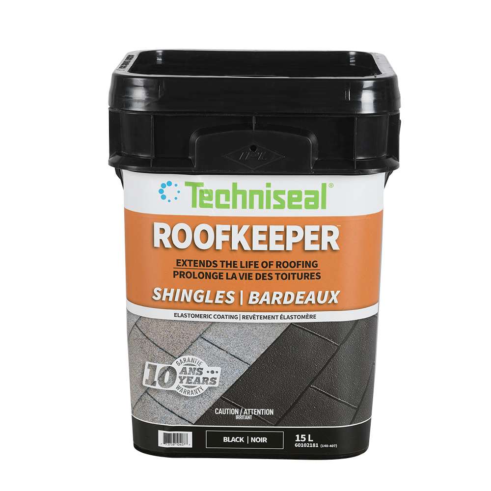 10 Years Black Elastomeric Shingle Coating 15 L