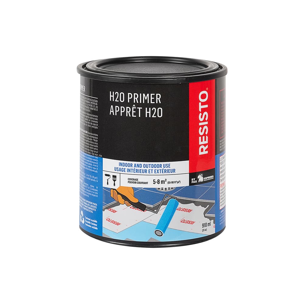 Apprêt H2O intérieur et extérieur pour membranes autoadhésives Resisto 910 ml
