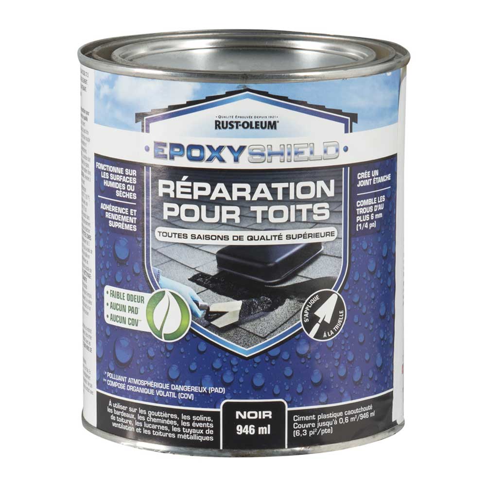 Enduit de réparation pour toiture EpoxyShield 946 ml