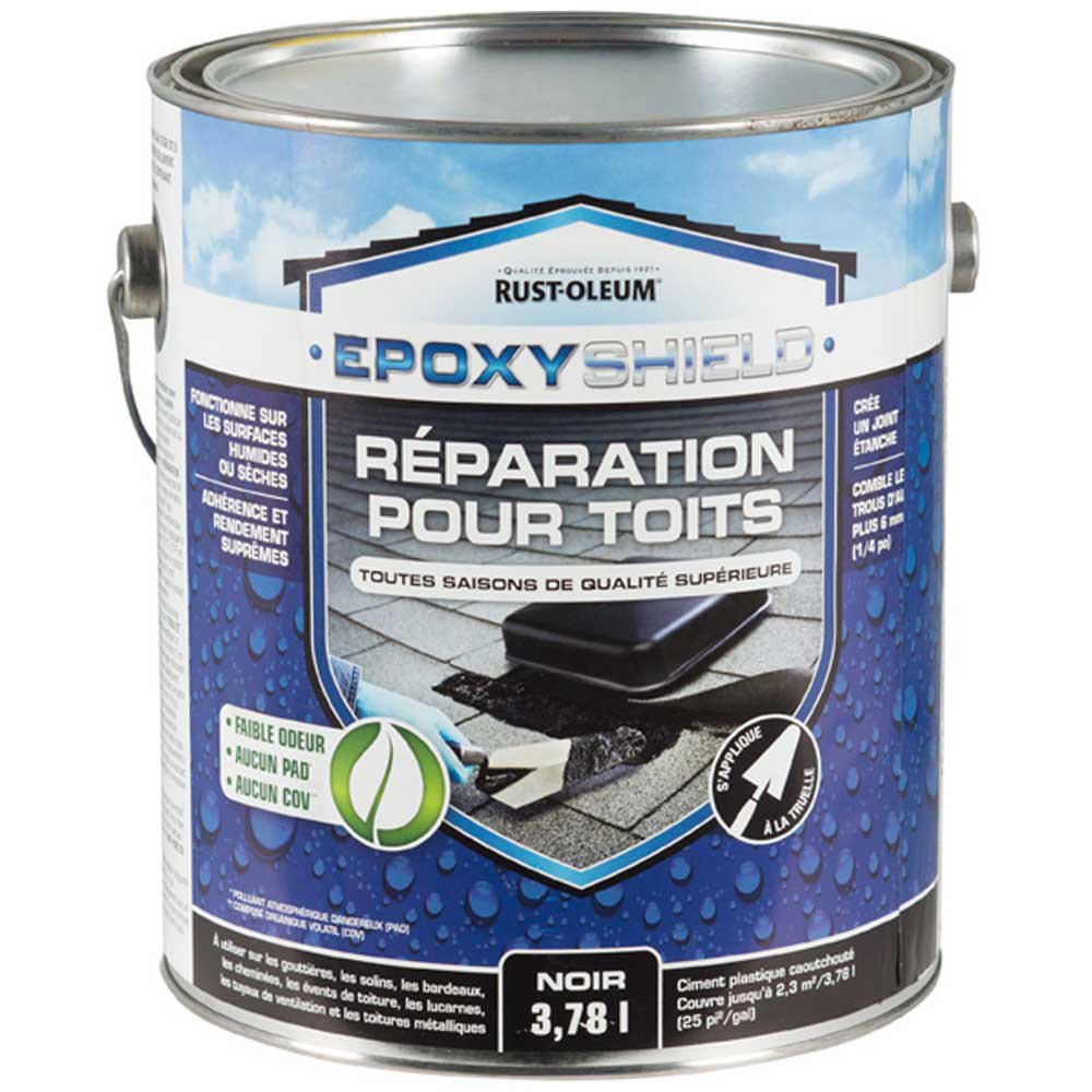 Enduit de réparation pour toiture EpoxyShield 3,78 L