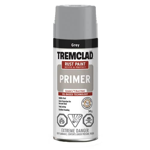 Apprêt antirouille à l'huile Tremclad gris 340 g
