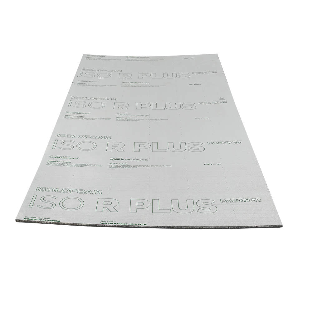 ISOLOFOAM ISO R PLUS Premium Vapour Barrier Insulating Panel 1/2&nbsp;in.&nbsp;x&nbsp;48&nbsp;in.&nbsp;x&nbsp;97&nbsp;1/4&nbsp;in.