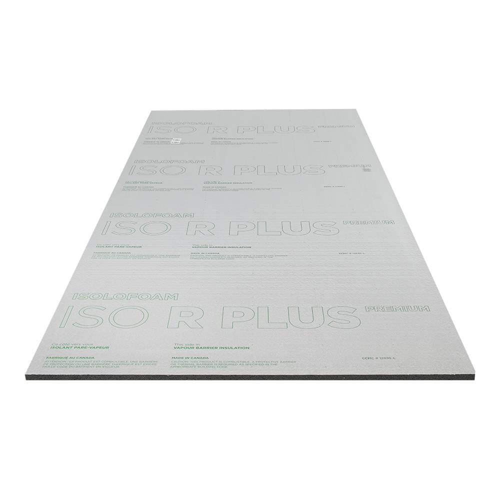 ISOLOFOAM ISO R PLUS Premium Vapour Barrier Insulating Panel 3/4&nbsp;in.&nbsp;x&nbsp;48&nbsp;in.&nbsp;x&nbsp;97&nbsp;1/4&nbsp;in.