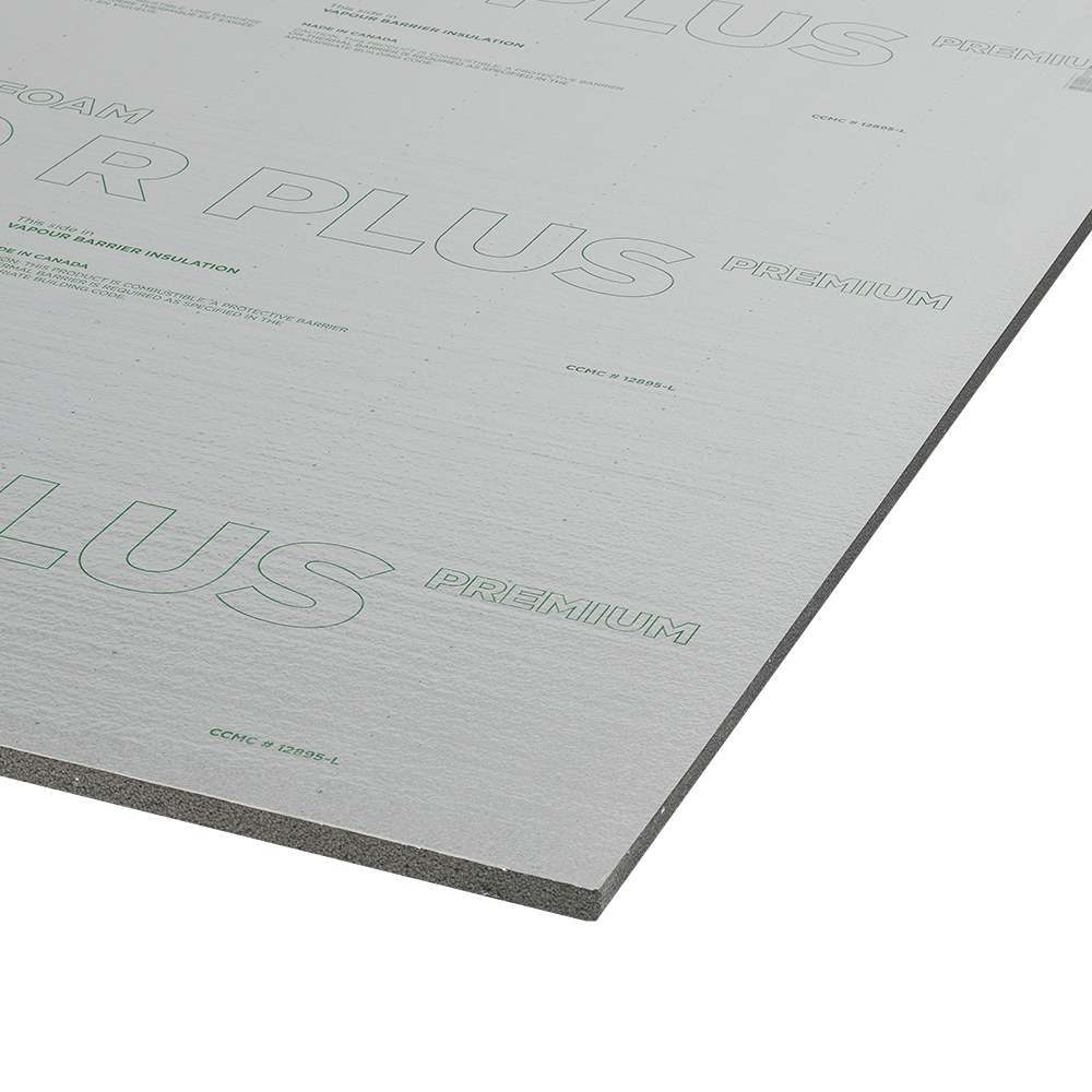 ISOLOFOAM ISO R PLUS Premium Vapour Barrier Insulating Panel 3/4&nbsp;in.&nbsp;x&nbsp;48&nbsp;in.&nbsp;x&nbsp;97&nbsp;1/4&nbsp;in.