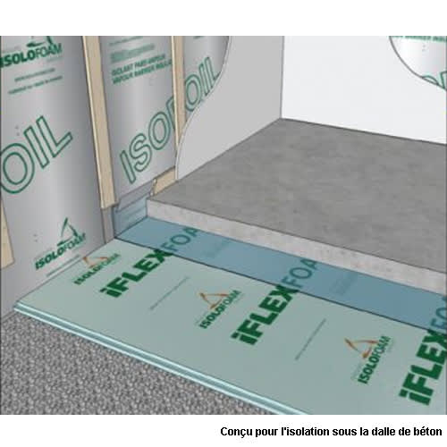 ISOLOFOAM Iflexfoam 160 Insulating Panel , 1-1/4 in. x 4 ft. x 8 ft.