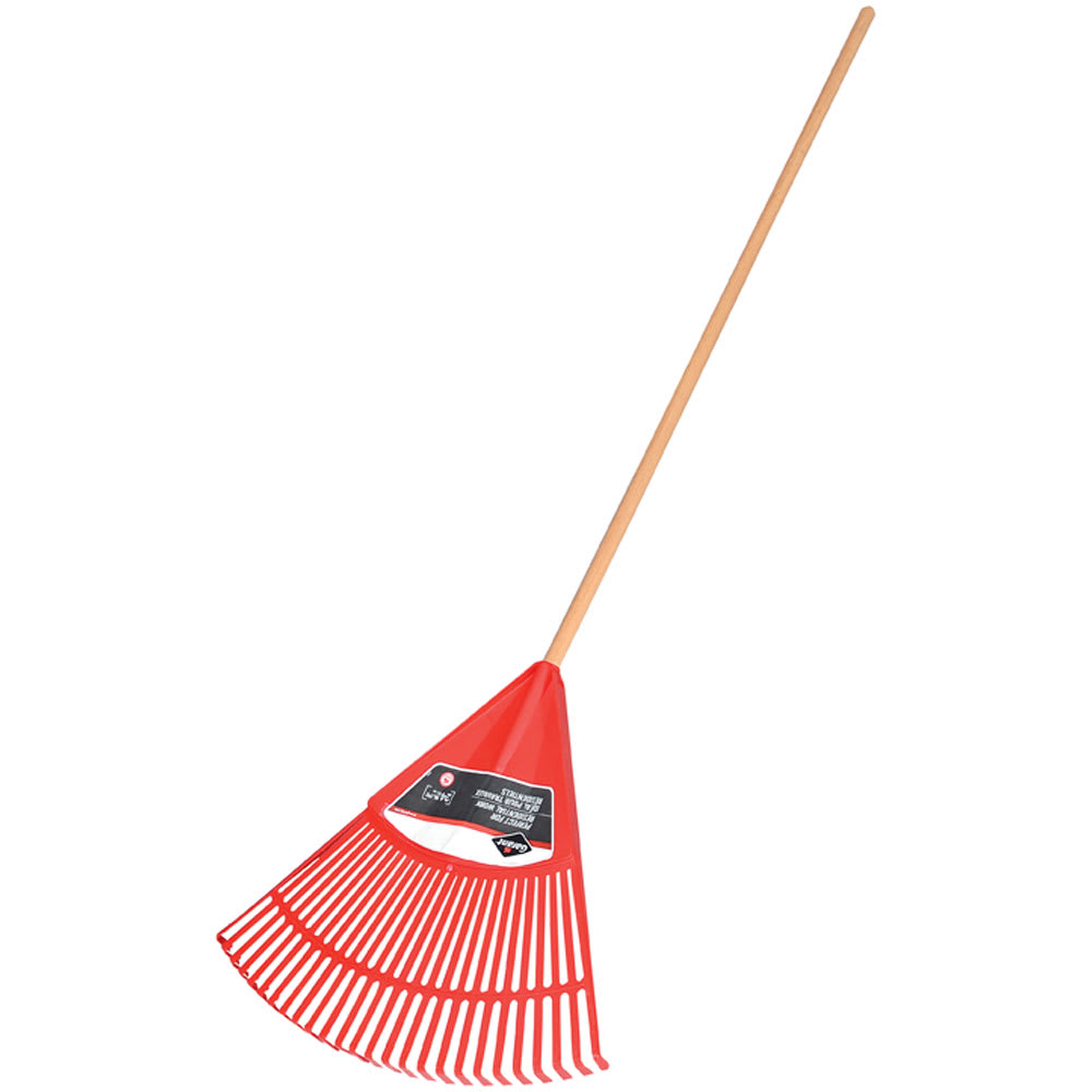 Balai à feuilles en polyéthylène avec manche en bois 24 po GARANT