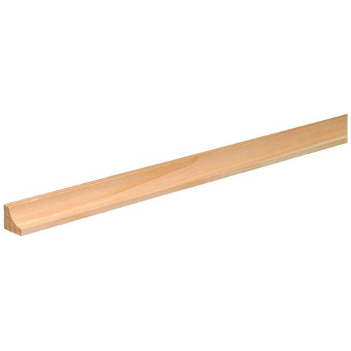 Gorge en pin clair 11/16 po x 11/16 po x 8 pi