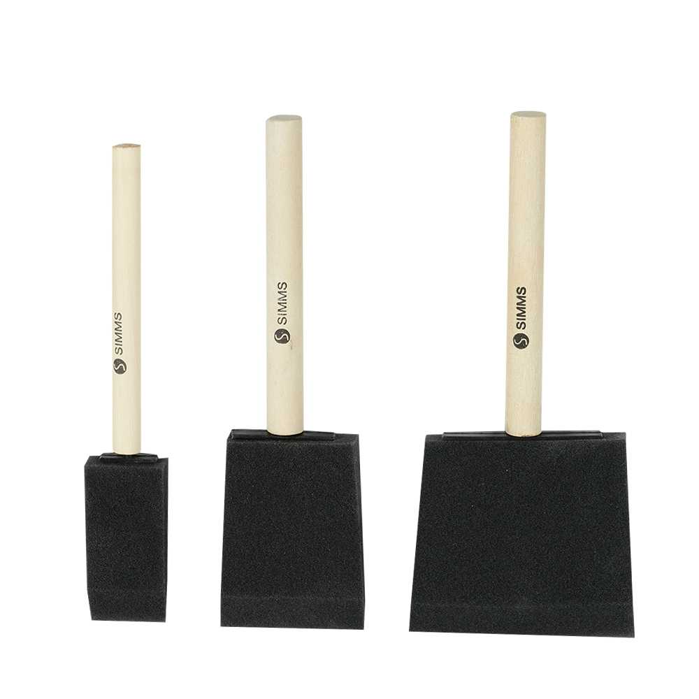 Ensemble de 3 pinceaux mousse