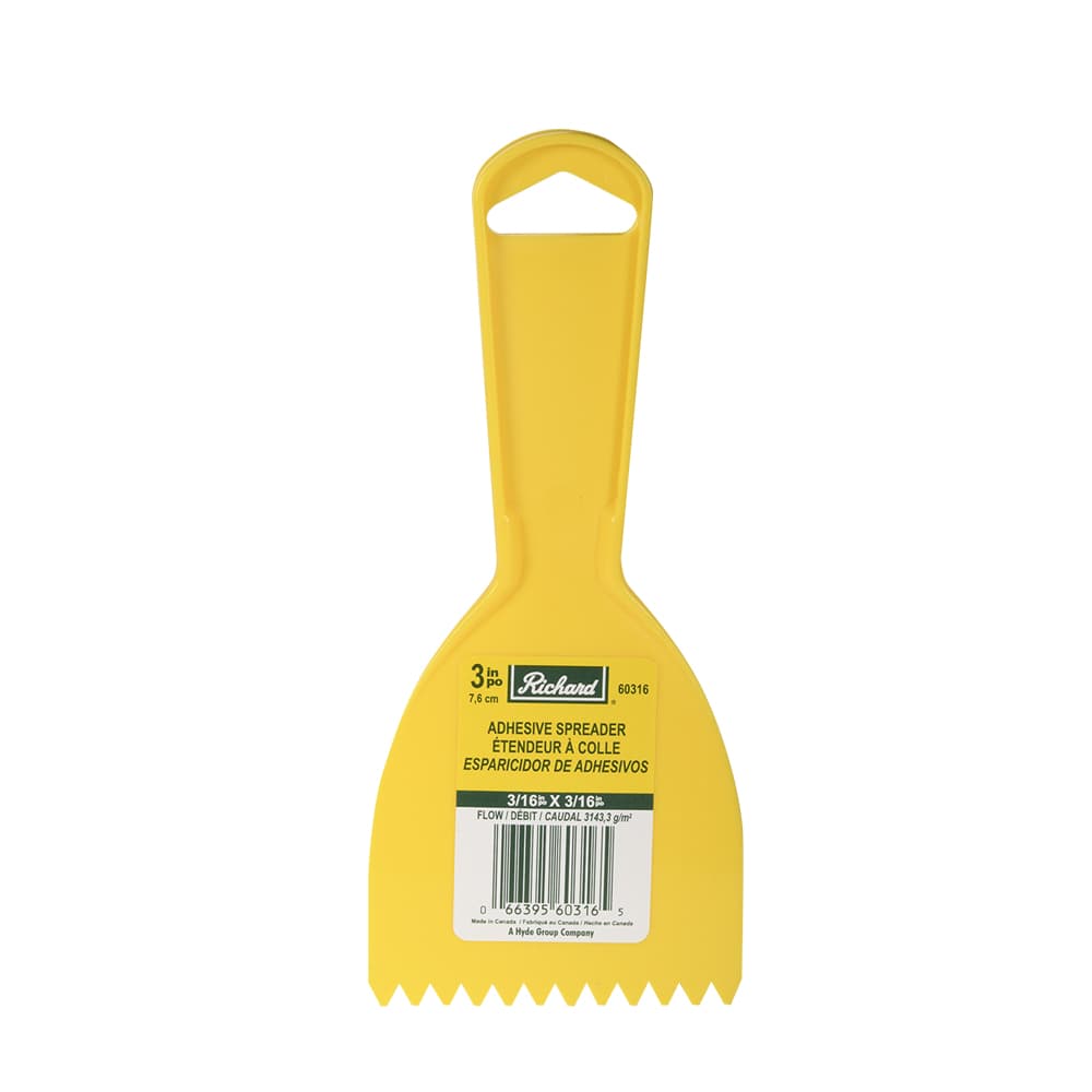 A. RICHARD Adhesive Spreader - 3/16 in. x 3 in.