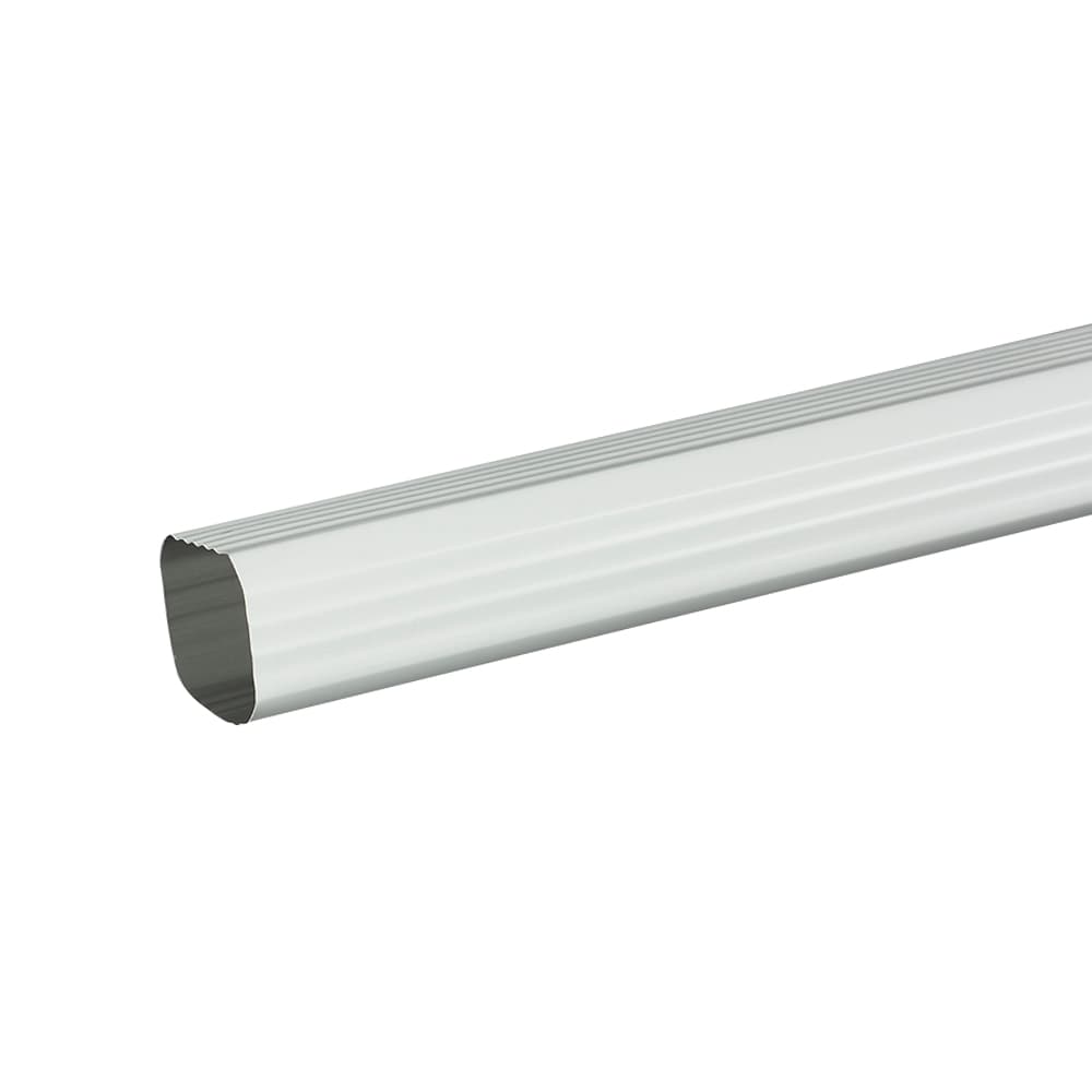 Aluminum Downspout 3 m White