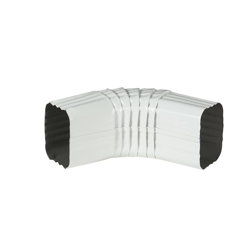 Aluminum Gutter A Elbow White
