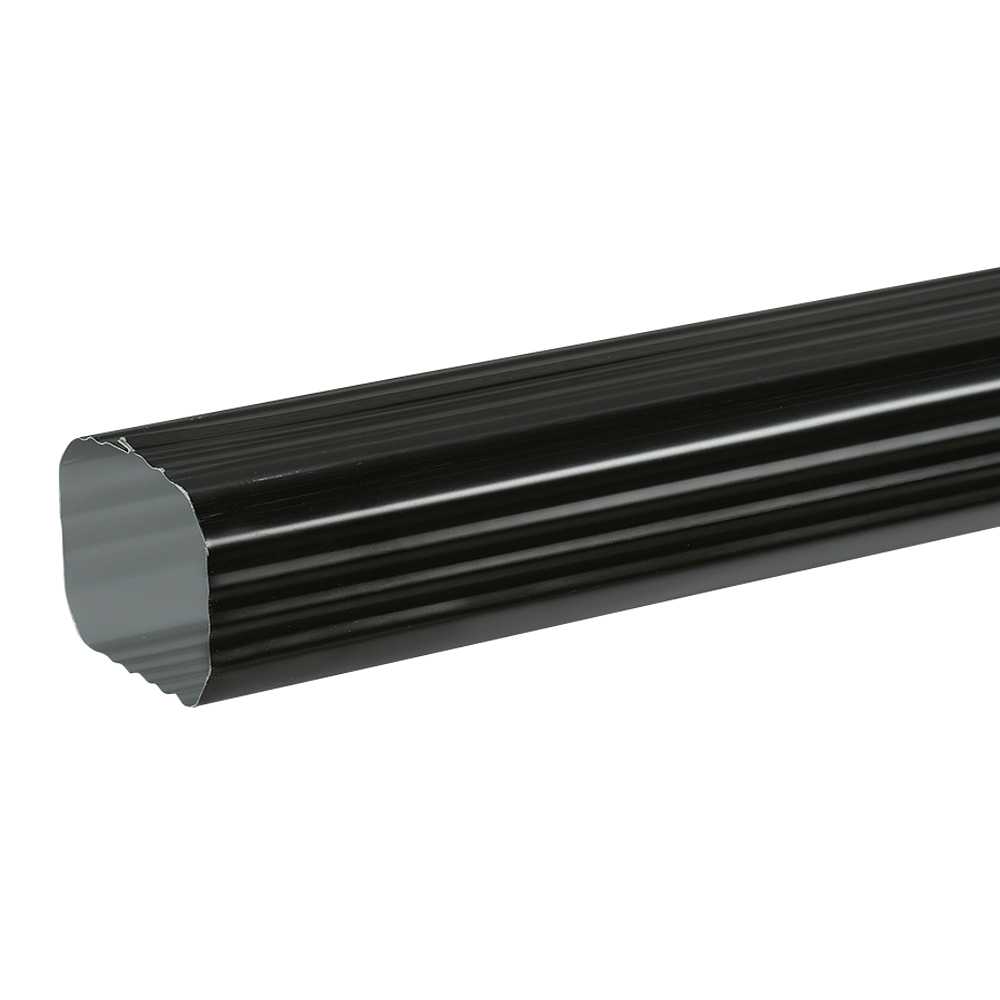 Descente de gouttière en aluminium noire 3 m