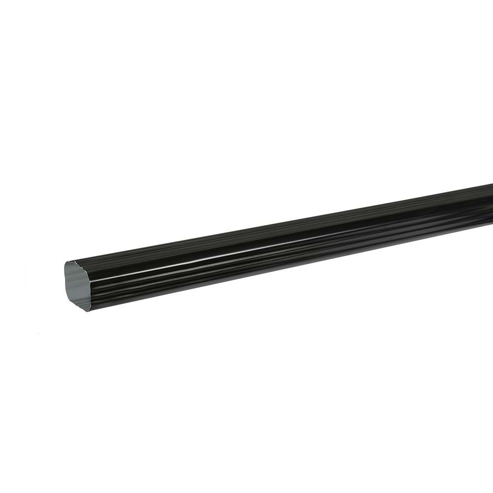 Descente de gouttière en aluminium noire 3 m