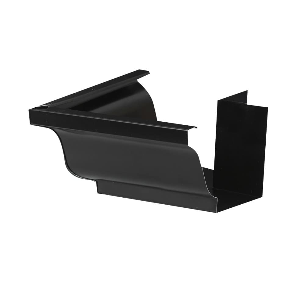 Aluminum Gutter Outside Corner Black